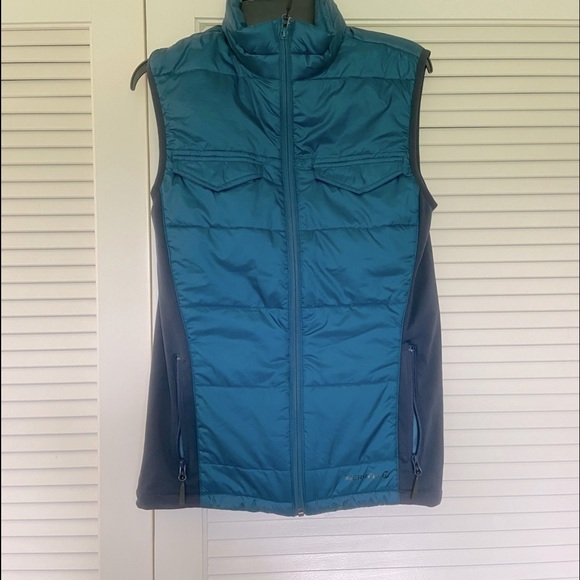 Merrell Men’s Small Quentin Vest Legion Blue Full Zip Travel Packable NEW Poly - Picture 1 of 13